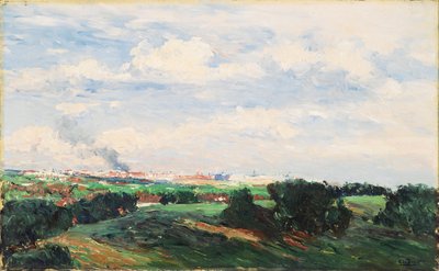 Veduta di Madrid dal Plantío de los Infantes o Madrid vista da El Pardo da Aureliano de Beruete